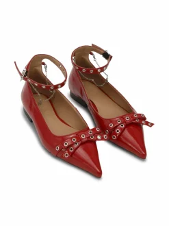Ganni Eyelets Jewel Ballerina -lakerikengät^ Avokkaat & Korkokengät