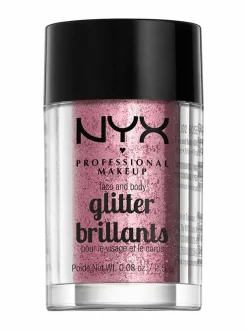 Kasvot<NYX Professional Makeup Face & Body Glitter -kimalle kasvoille ja vartalolle