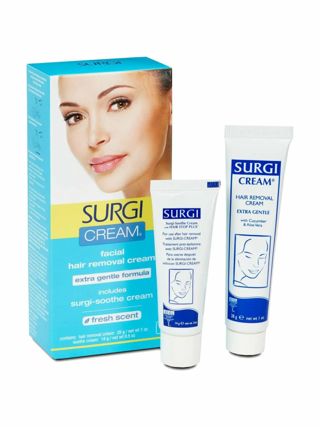 Vartalonhoito<Surgi Facial Hair Removal Cream -ihokarvanpoistovoide kasvoille