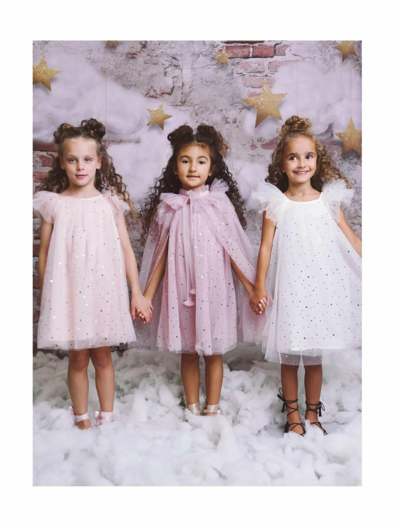 Mekot & Hameet|Mekot & Hameet<DOLLY by Le Petit Tom Fairy Stars & Moon -tyllimekko 23 BALLET PINK
