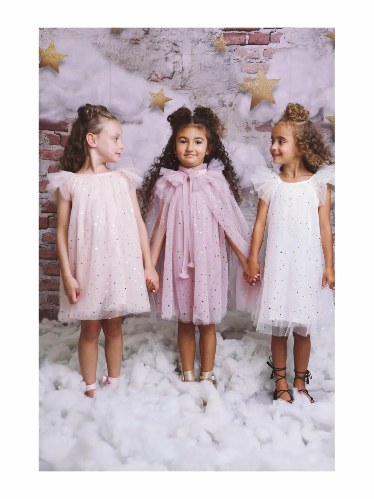 Mekot & Hameet|Mekot & Hameet<DOLLY by Le Petit Tom Fairy Stars & Moon -tyllimekko 23 BALLET PINK