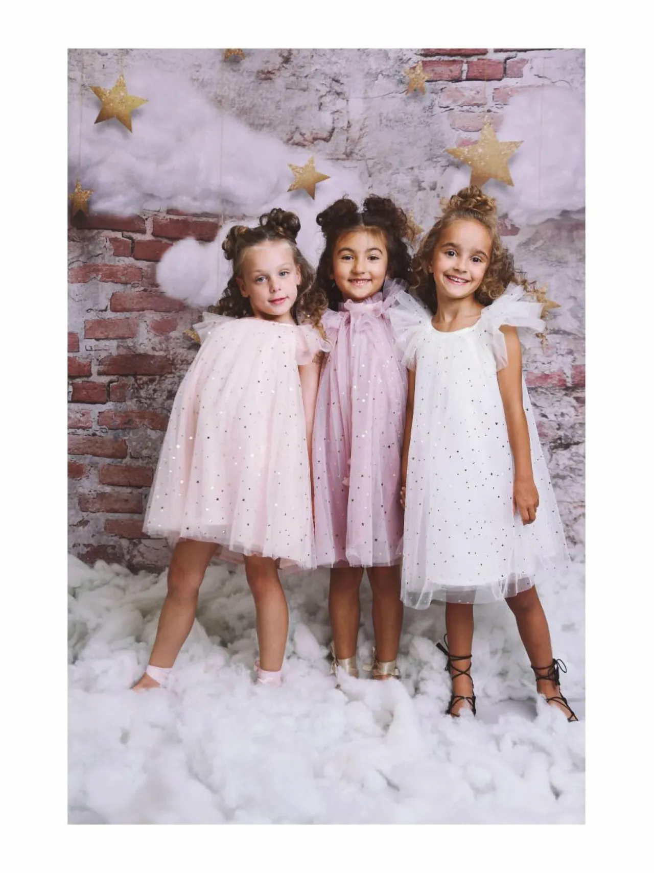 Mekot & Hameet|Mekot & Hameet<DOLLY by Le Petit Tom Fairy Stars & Moon -tyllimekko 23 BALLET PINK