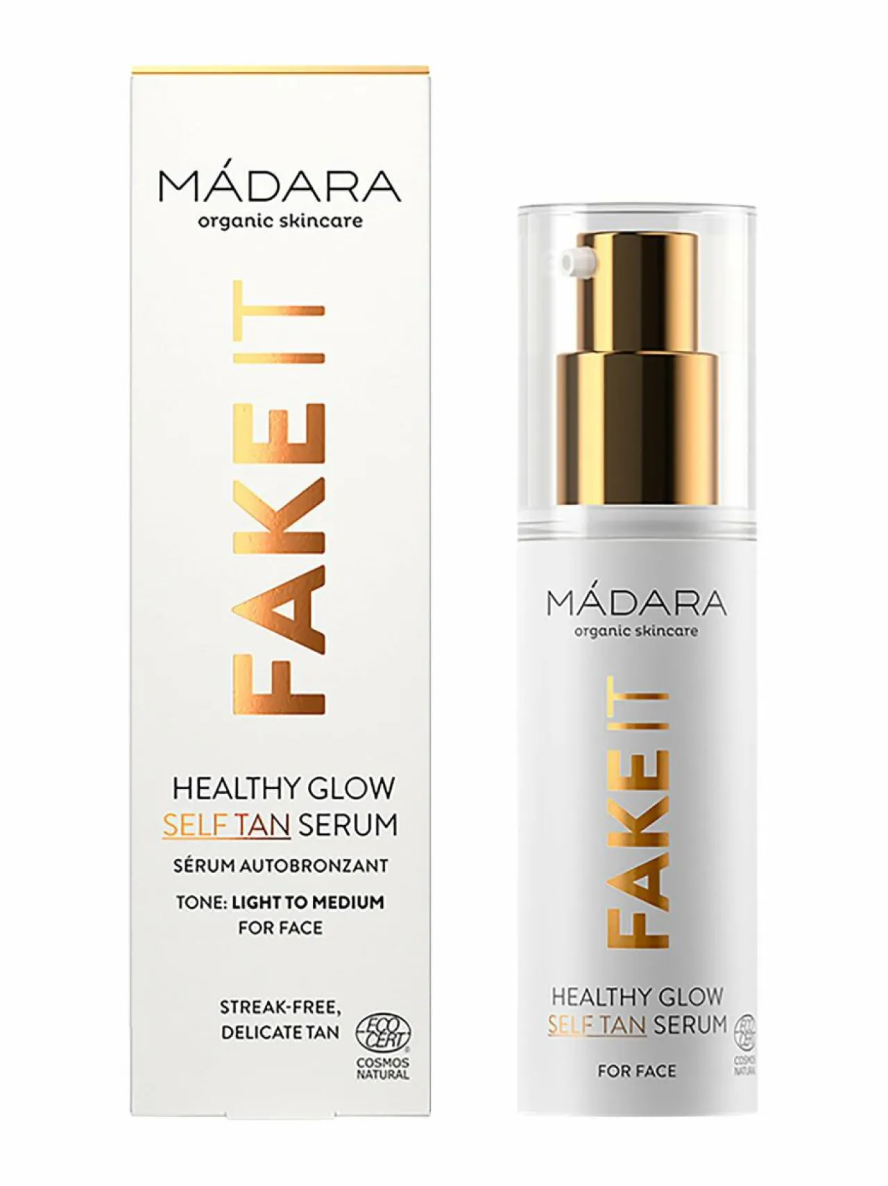 Kasvojenhoito|Aurinkotuotteet<Madara FAKE IT Healthy Glow Self Tan Serum -seerumi 30 ml