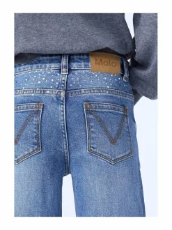Housut|Housut & Jumpsuitit<Molo Farkut 9770 RHINESTONE DENIM