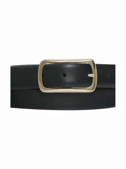 Vyöt<A+more Farrah-nahkavyö BLACK / PALE GOLD