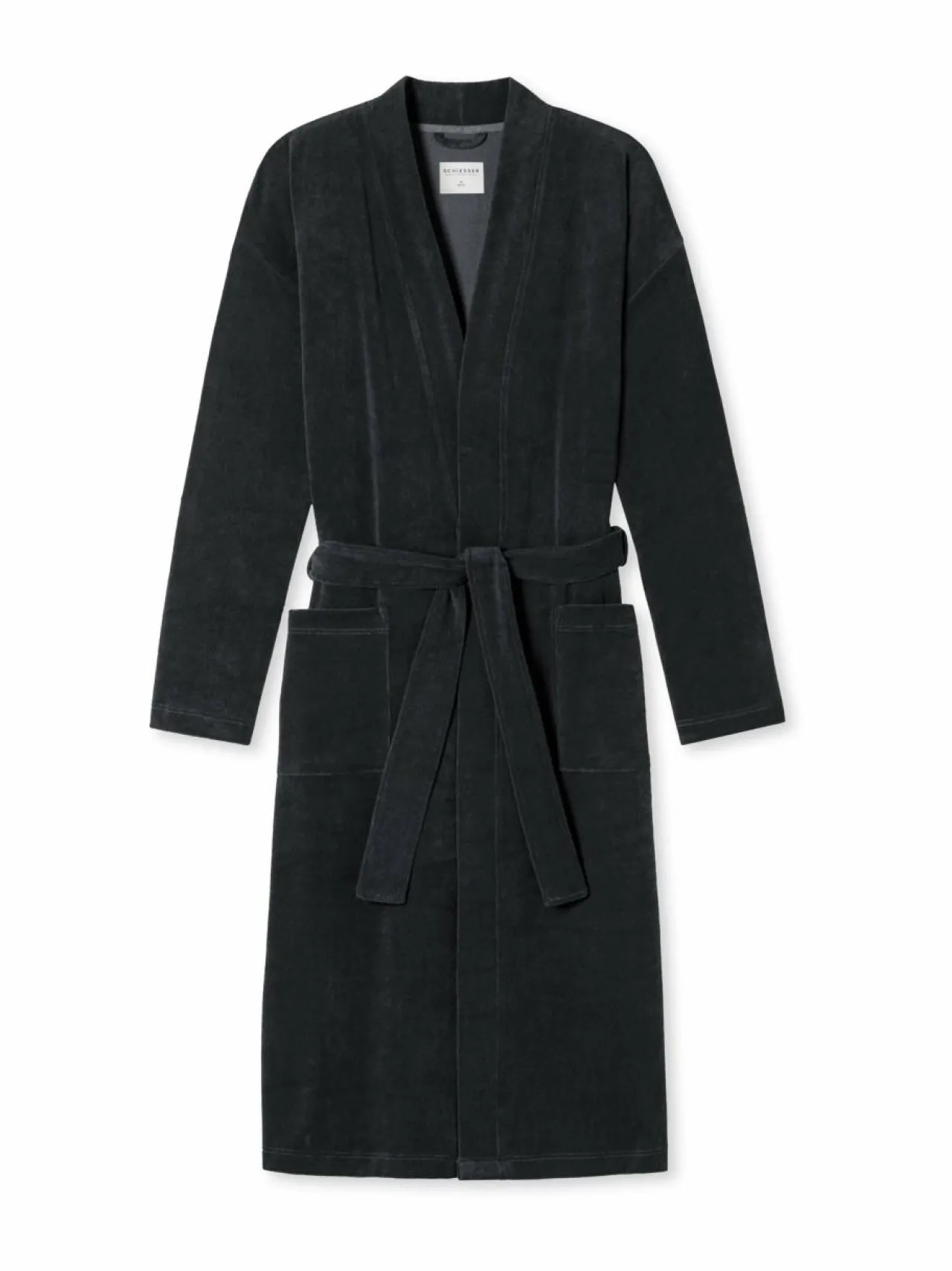 Pyjamat & Kylpytakit<Schiesser Feather Terry -kylpytakki 203 ANTHRACITE