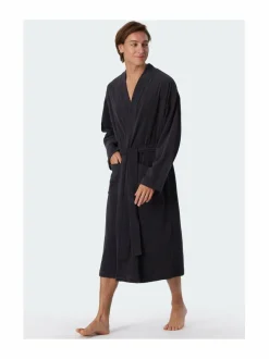 Pyjamat & Kylpytakit<Schiesser Feather Terry -kylpytakki 203 ANTHRACITE
