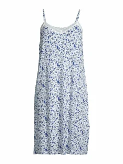 Yö- & Oloasut<A+more Fifi-yöpaita WHITE/BLUE FLOWERPRINT