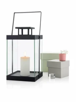 Puutarhavalaisimet & Lyhdyt<Blomus Finca M -lyhty 36,5 x 21,5 cm BLACK