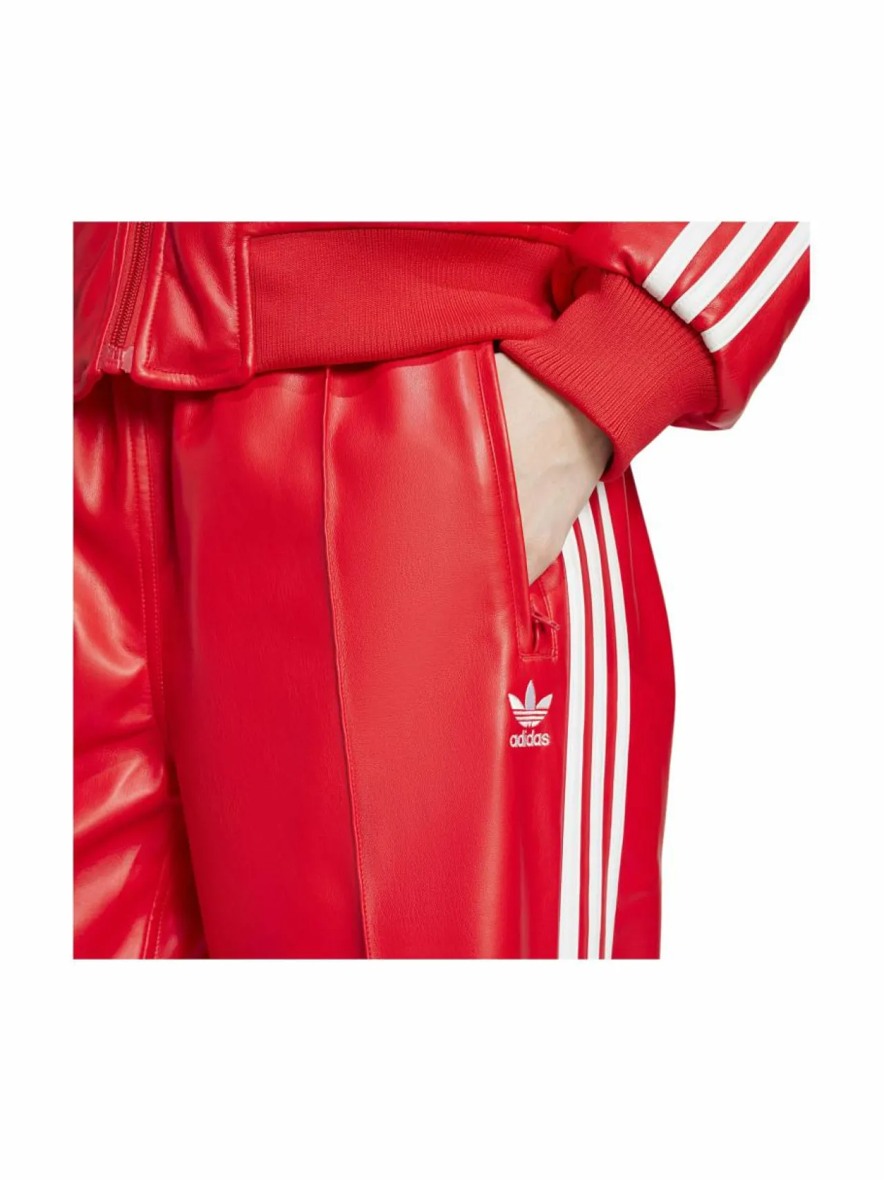 adidas Originals Firebird Pleather -tekonahkahousut^ Urheiluhousut & Treenitrikoot