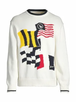GANT Flag Intarsia C-Neck ‑puuvillaneule^ Neuleet