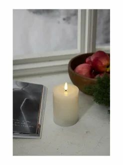 Jouluvalot<Star Trading Flamme Flow LED -kynttilä 7,5 x 7,5 x 12,5 cm VALKOINEN