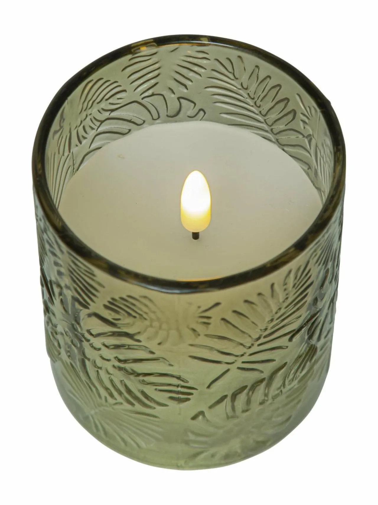 Jouluvalot<Star Trading Flamme Leaf LED -kynttilä 8,5 x 8,5 x 10 cm VIHREÄ