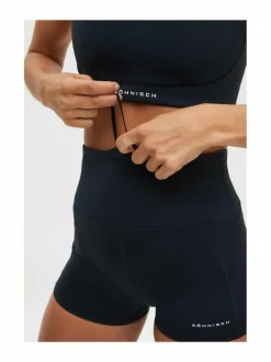 Urheiluhousut & Treenitrikoot<Röhnisch Flattering Curved Hotpants -lyhyet treenitrikoot 0001 BLACK