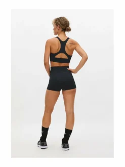 Urheiluhousut & Treenitrikoot<Röhnisch Flattering Curved Hotpants -lyhyet treenitrikoot 0001 BLACK
