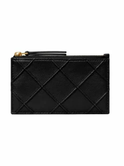 Lompakot & Kotelot<Tory Burch Fleming Soft Zip -korttilompakko BLACK