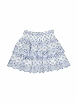 Mekot & Hameet<Lindex Flounce Embroidery -hame 9883 LIGHT DUSTY BLUE