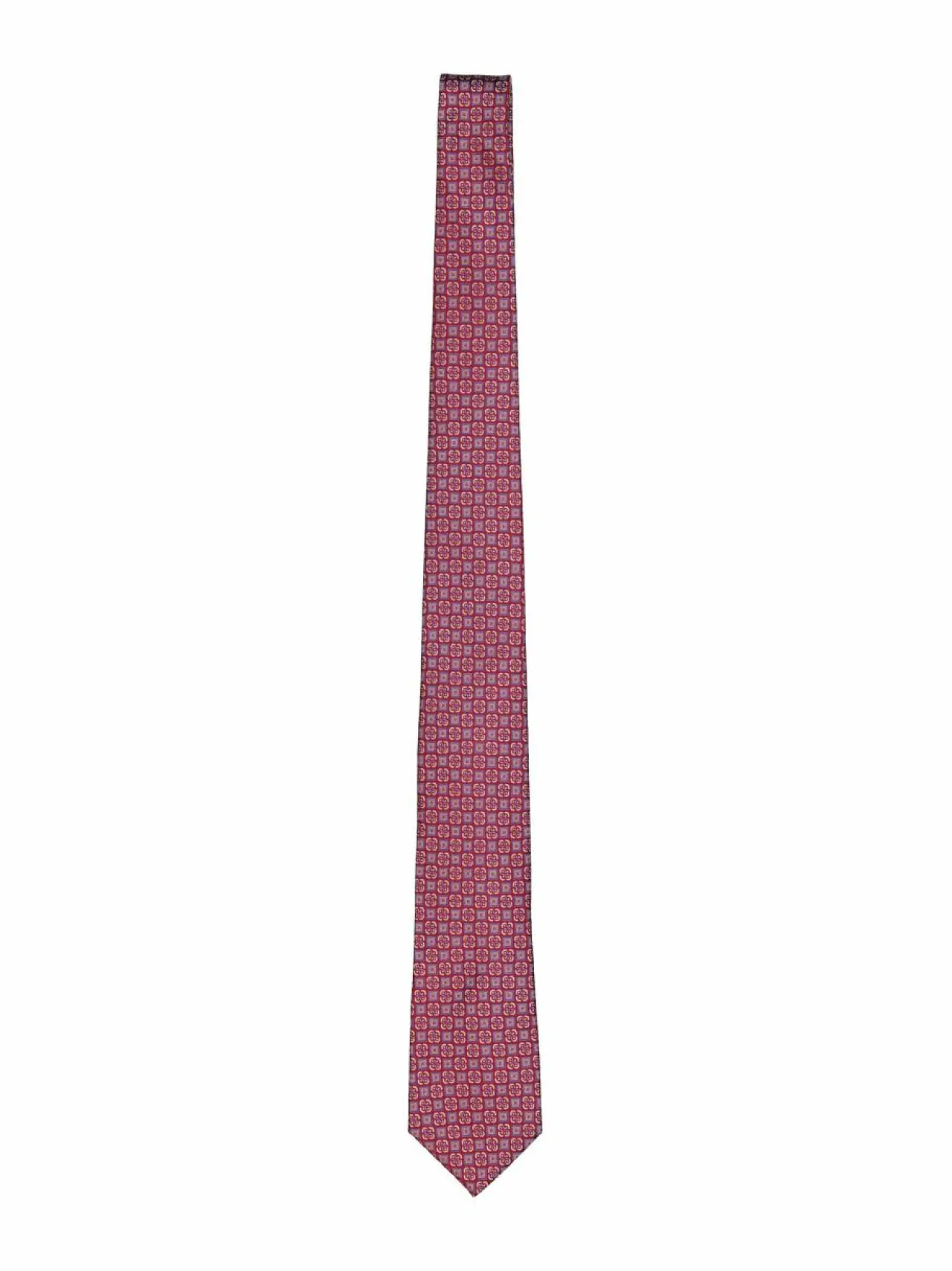 Solmiot & Asusteet<Stockholm Kravatt Flower And Square -silkkisolmio 023 RED