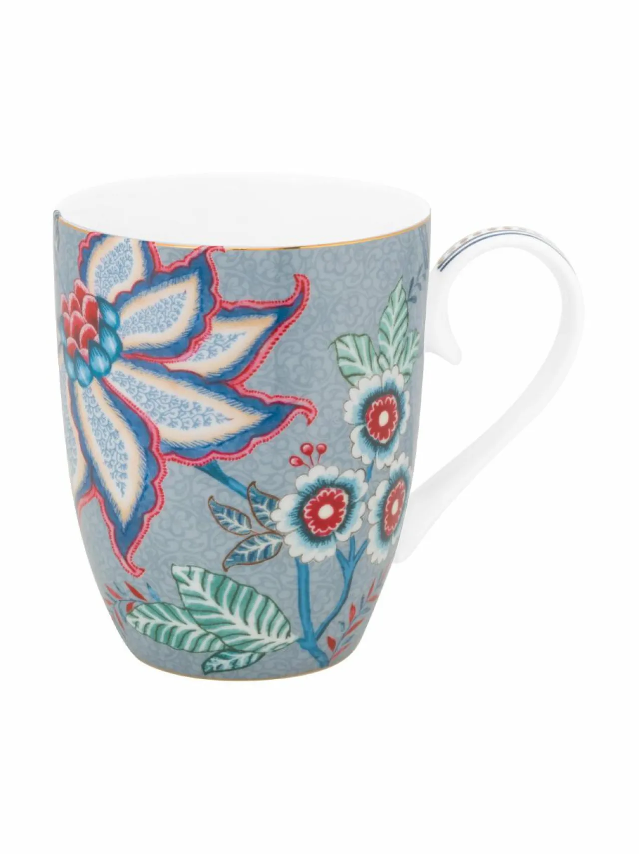 Mukit & Kupit & Asetit<PIP Studio Flower Festival Large -muki 350 ml BLUE