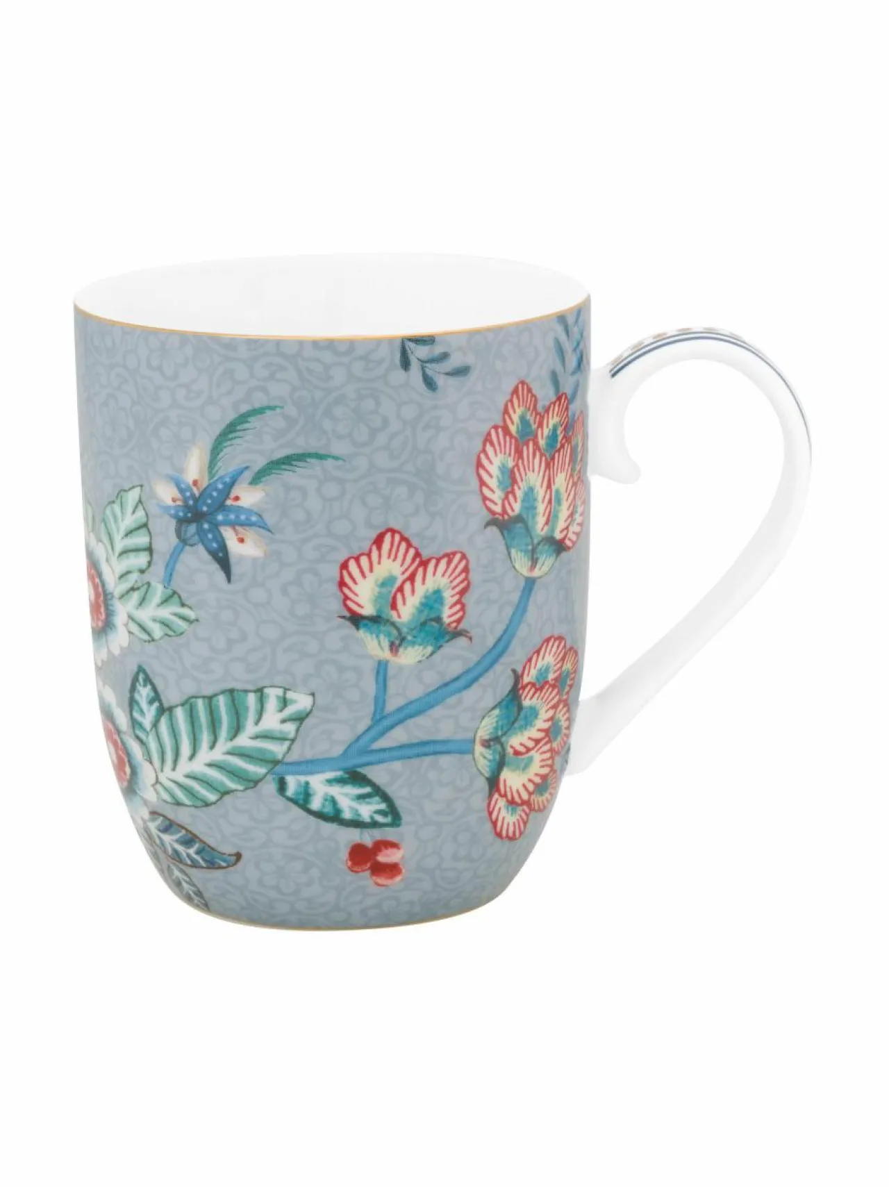 Mukit & Kupit & Asetit<PIP Studio Flower Festival Small -muki 145 ml BLUE