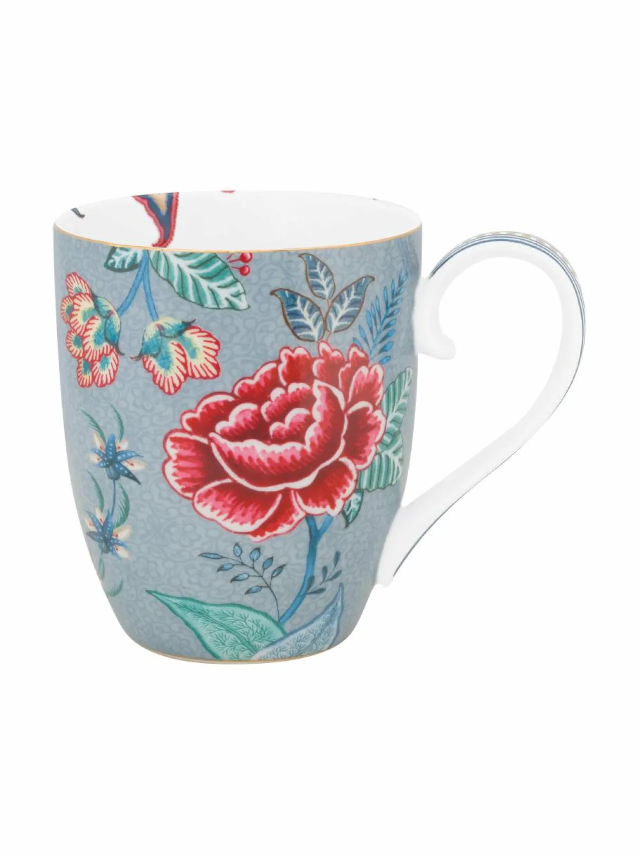 Mukit & Kupit & Asetit<PIP Studio Flower Festival XL -muki 450 ml BLUE