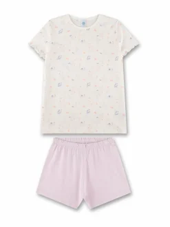 Sanetta Flower Print -shortsipyjama^ Yöasut & Kylpytakit