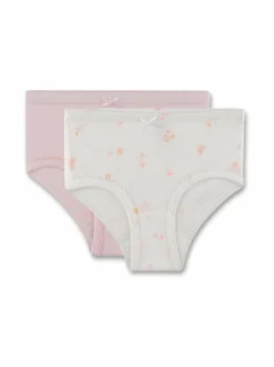 Alusvaatteet<Sanetta Flower Uni -alushousut, 2-pack 1948 WHITE PEBBLE