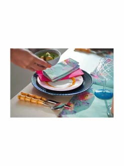 Keittiö- & Kattaustekstiilit<Duni Flowy Florals -servietti, 24x24 cm, 3-krs LT. BLUE/MULTICOLOR