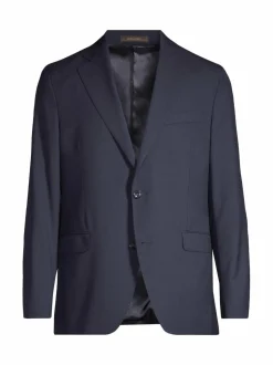 Bleiserit<Oscar Jacobson Fogerty-villableiseri 215 DARK BLUE