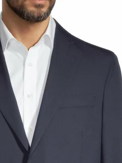 Bleiserit<Oscar Jacobson Fogerty-villableiseri 215 DARK BLUE
