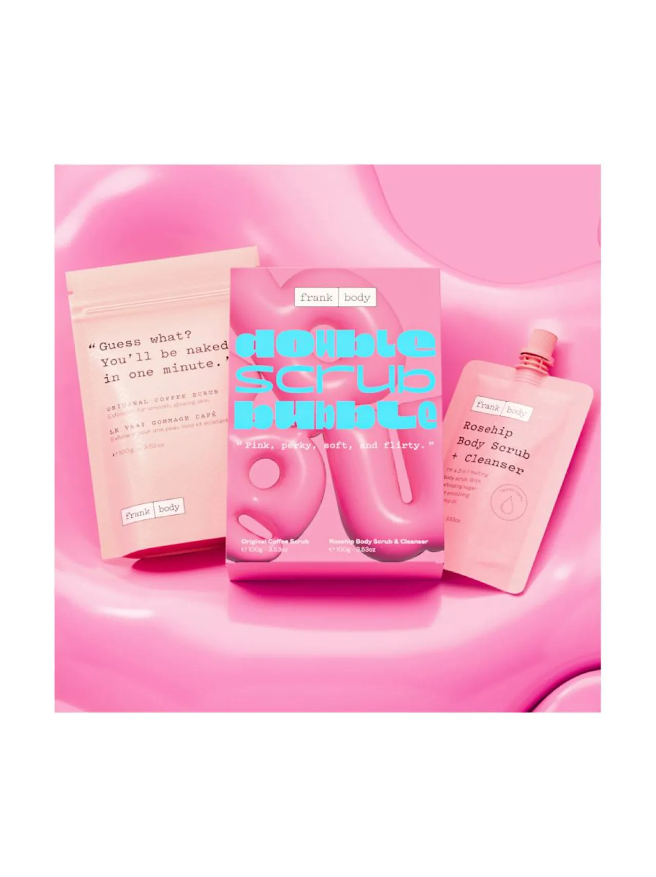 Ihonhoitopakkaukset<Frank Body Double Scrub Bubble