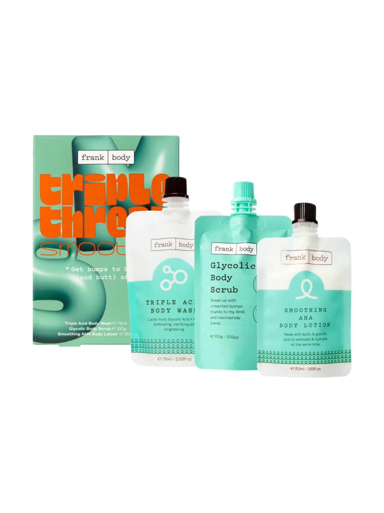 Ihonhoitopakkaukset<Frank Body Triple Threat Smoother