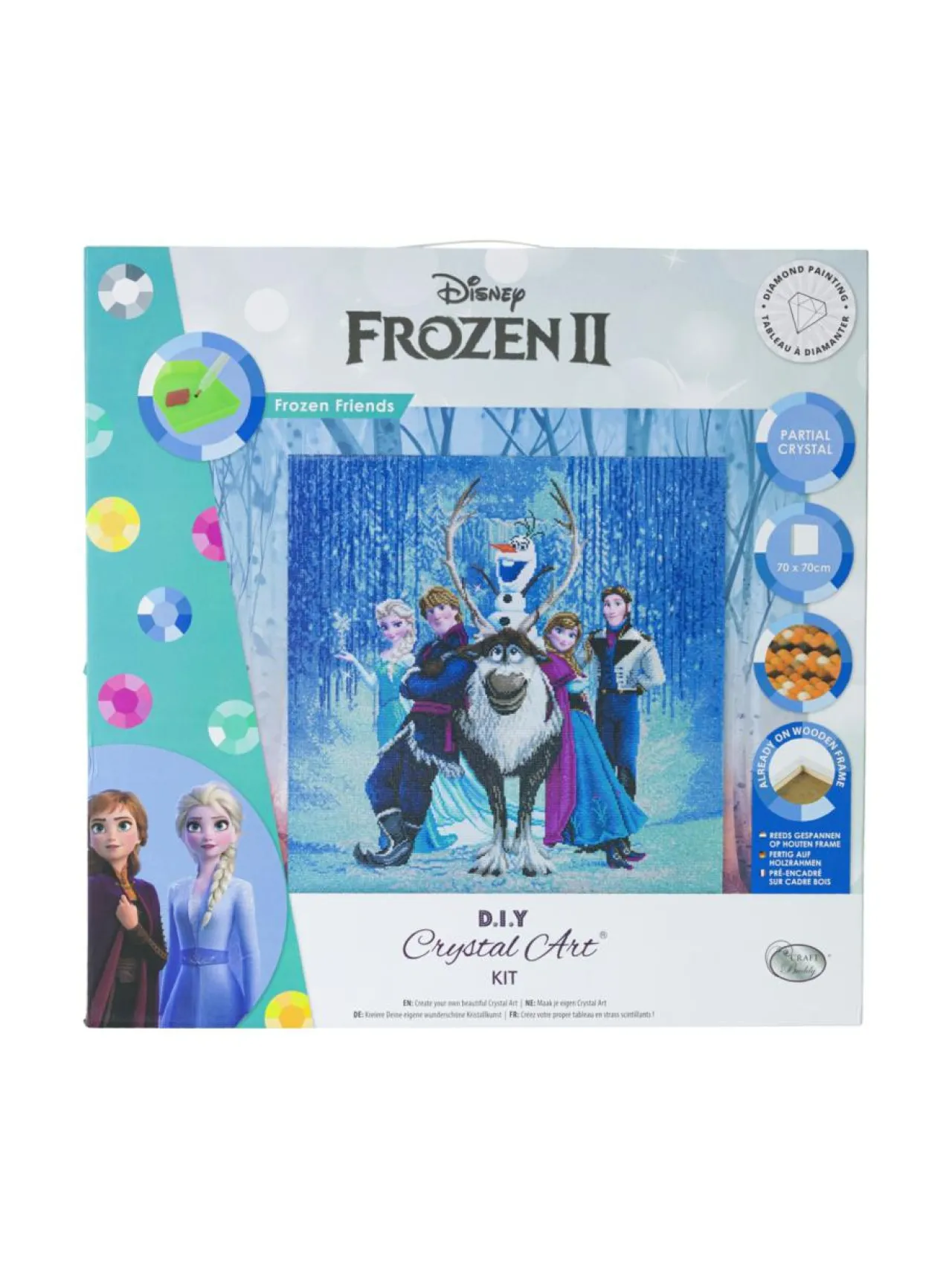 DISNEY FROZEN FROZEN Crystal Art Askartelusetti "Frozen ystävät"^ Luovuus & Oppiminen