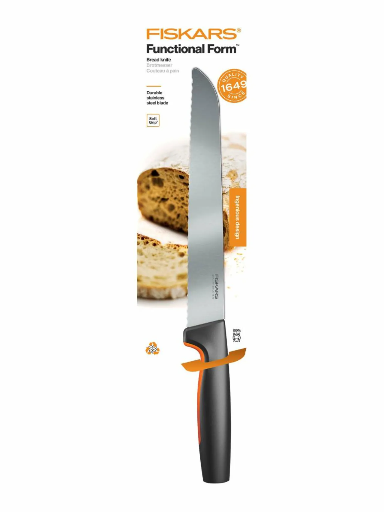 Fiskars Functional Form -leipäveitsi^ Keittiötarvikkeet