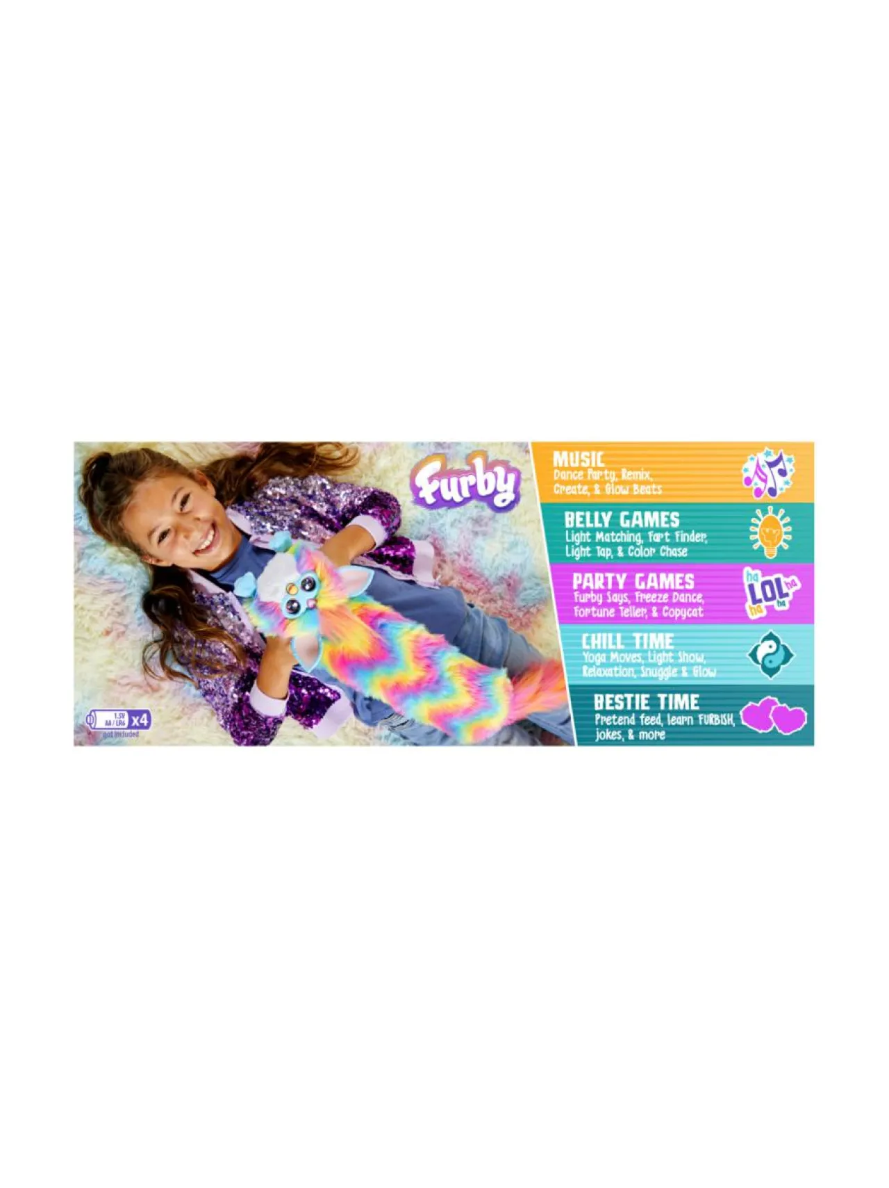 FURBY interaktiivinen lelu Dj Rainbow^ Figuurit & Interaktiiviset Lelut