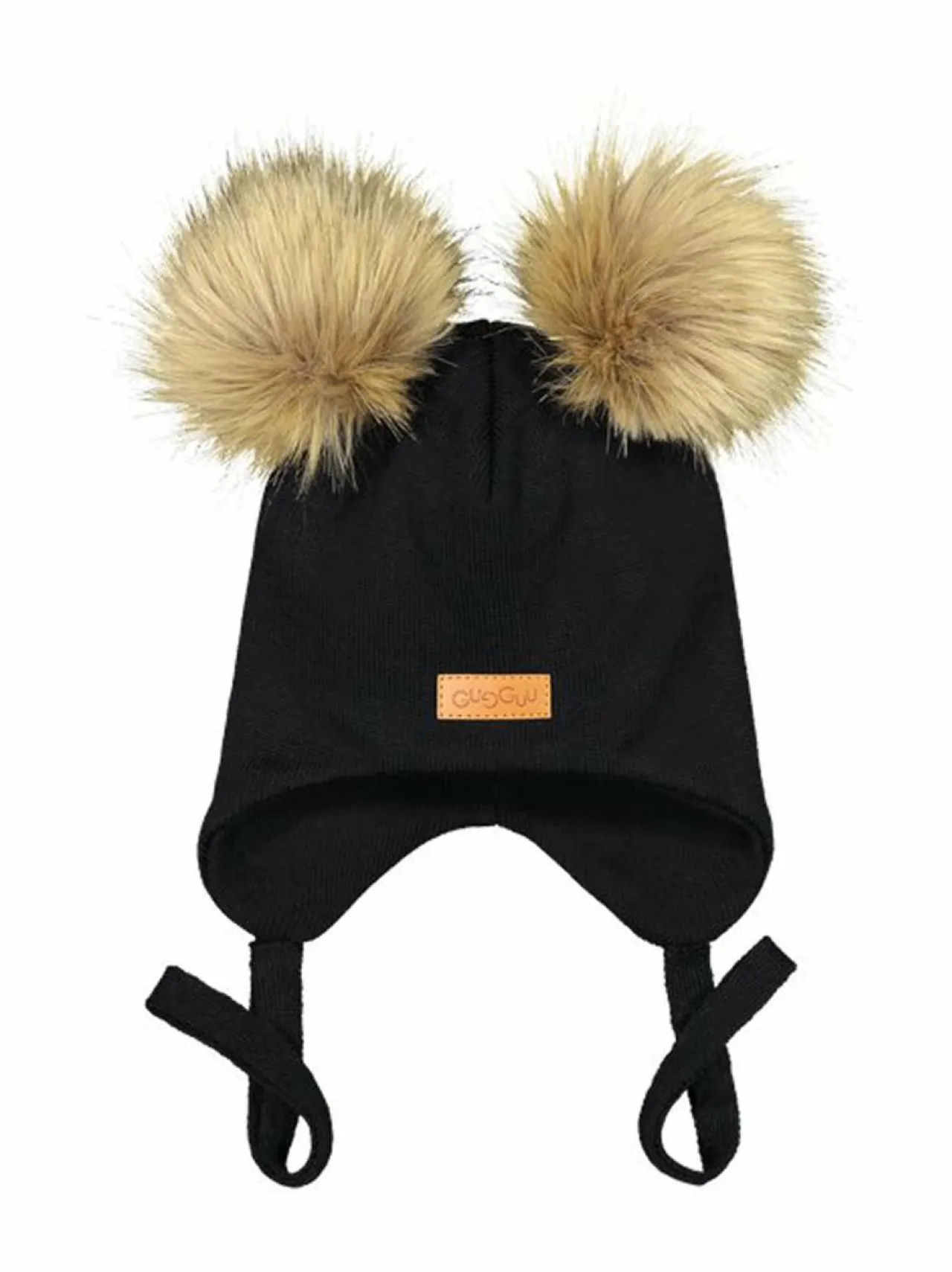 Ulkoiluasusteet<Gugguu Furry Baby -merinovillapipo BLACK