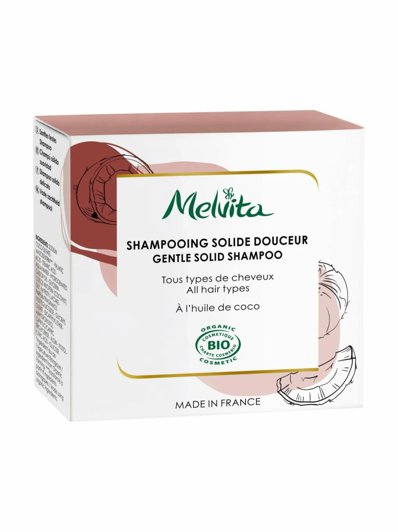 Melvita Gentle Solid -palashampoo 55 g^ Hiustenhoito