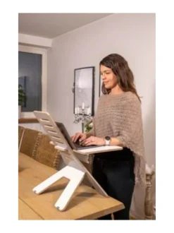 Työpöydät<ErgoFinland GetUpDesk light VALKOINEN/HARMAA