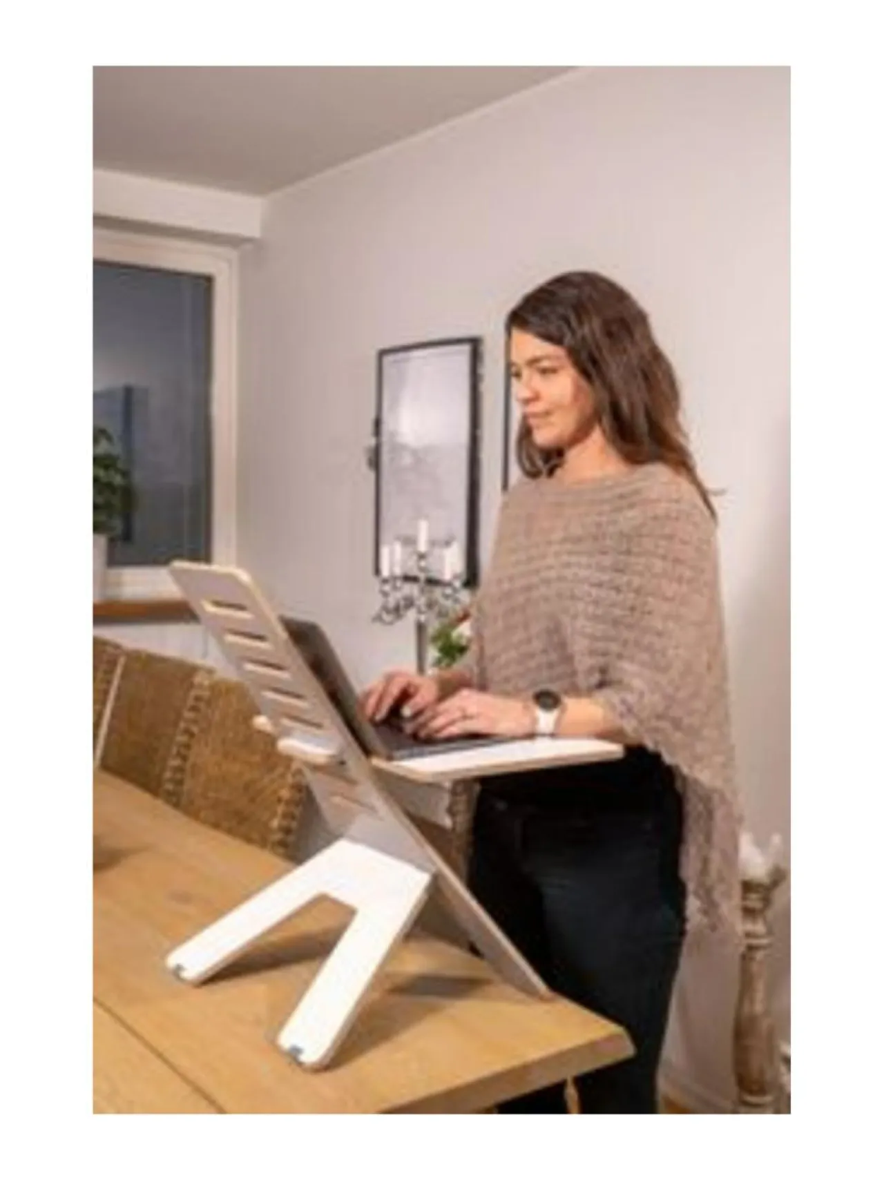 Työpöydät<ErgoFinland GetUpDesk light VALKOINEN/HARMAA