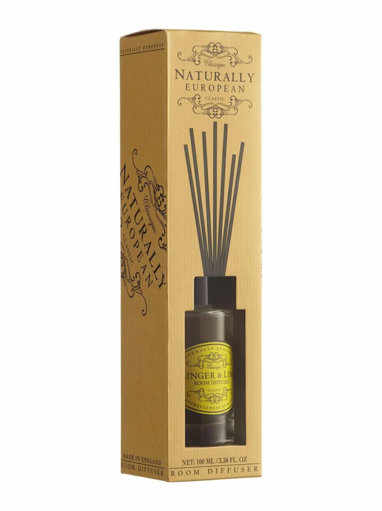 Naturally European Ginger & Lime -huonetuoksu 100 ml^ Huonetuoksut & Tuoksukynttilät