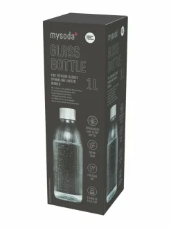 Mysoda y- lasipullo hiilihapotuslaitteeseen 1 L^ Muut Keittiölaitteet