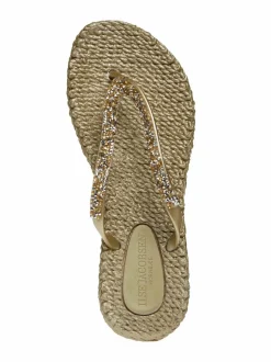 Sandaalit|Uima-Asut<ILSE JACOBSEN Glitter-varvassandaalit 780 PLATIN