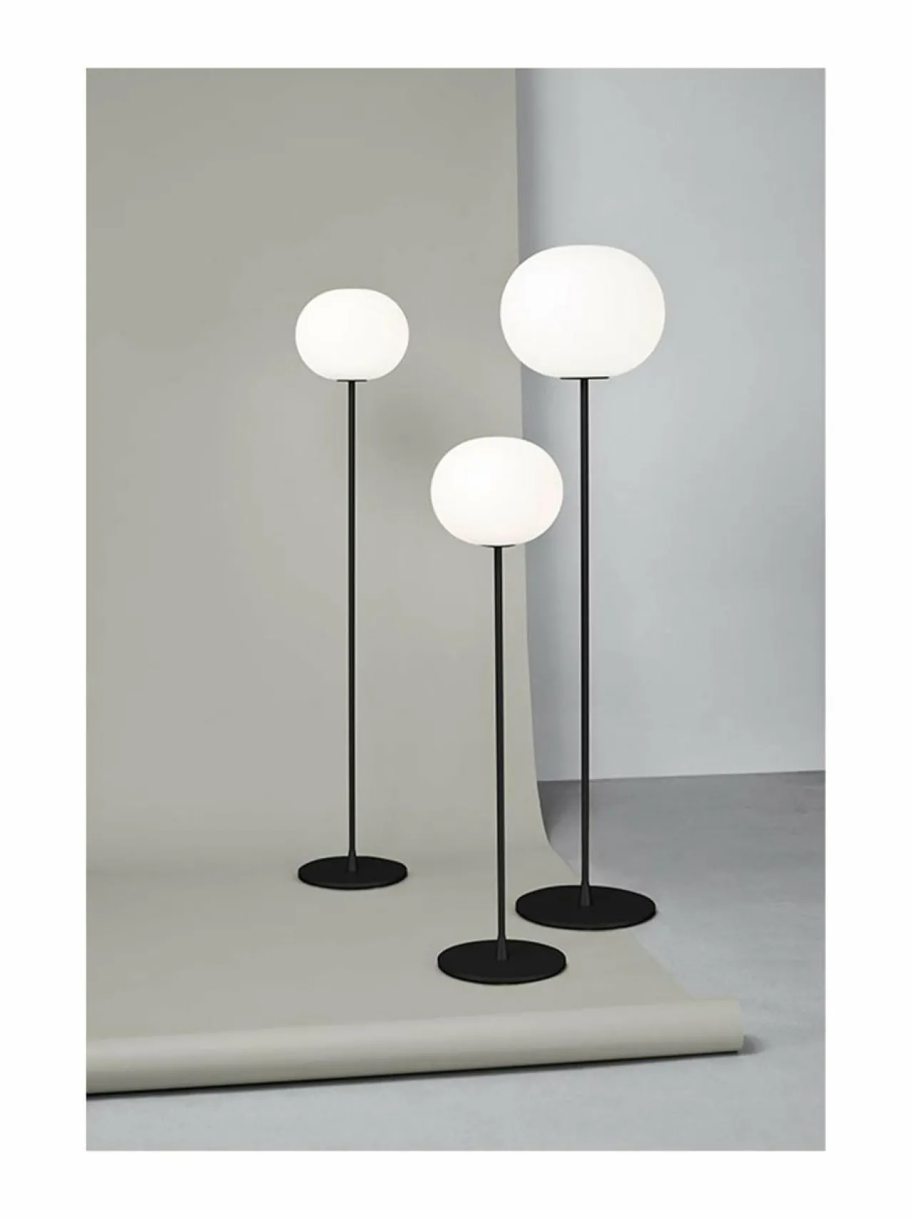 Lattiavalaisimet<Flos Glo-Ball F2 -lattiavalaisin BLACK