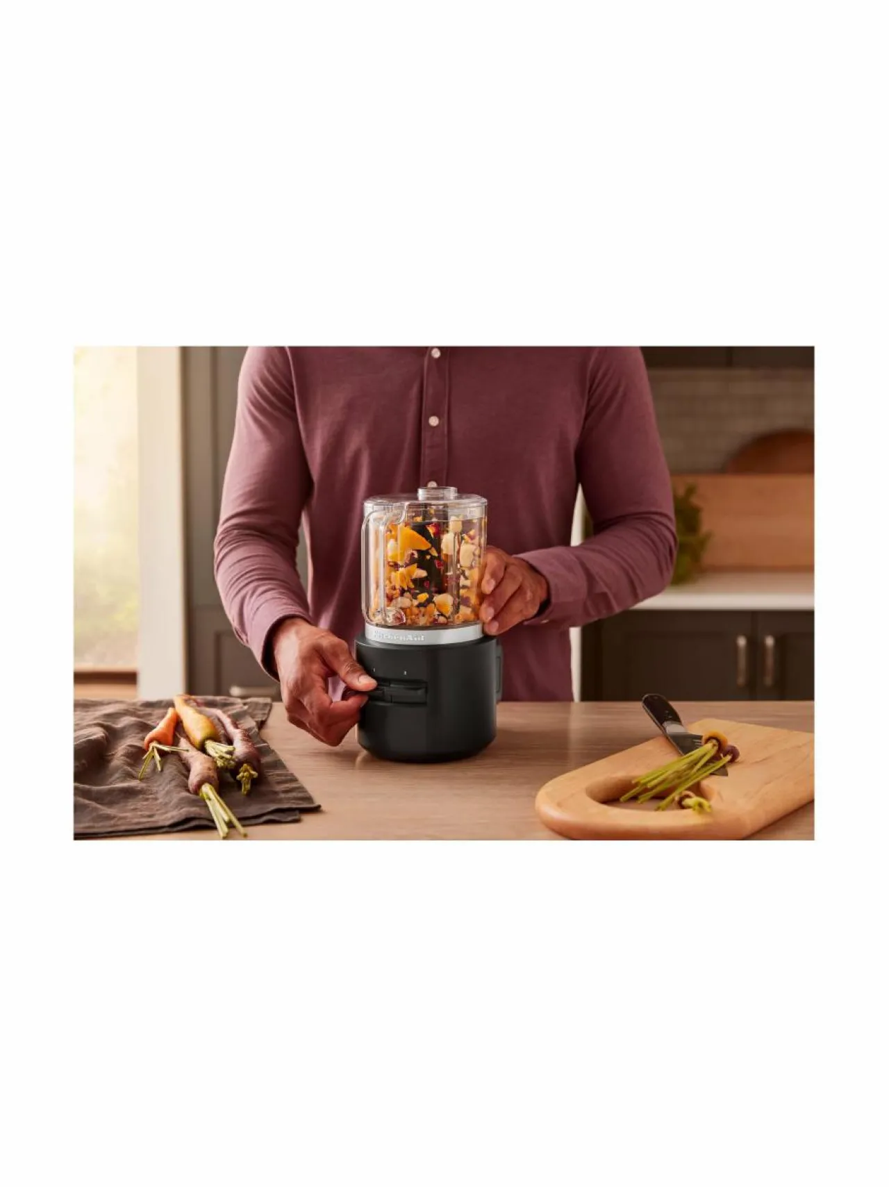 Vatkaimet & Sekoittimet<KitchenAid Go- johdoton miniteholeikkuri ilman akkua BLACK MATTE
