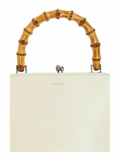 Käsilaukut<Jil Sander Goji Square Small Bamboo -laukku 106 EGGSHELL