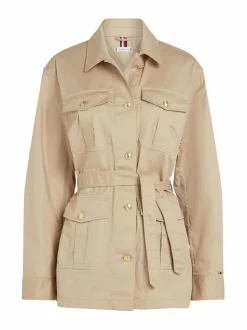 Takit<Tommy Hilfiger Gold Button Utility -takki RBT SANDALWOOD
