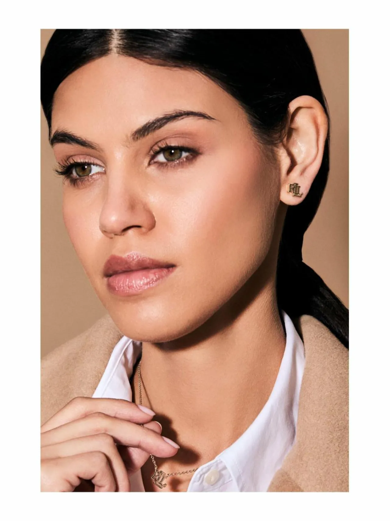 Lauren Ralph Lauren Gold Logo -nappikorvakorut^ Korut