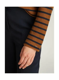 Neuleet<Tommy Hilfiger Gold Polo -neulepaita 0BO HIGHLAND KHAKI/DARK NIGHT NAVY STP