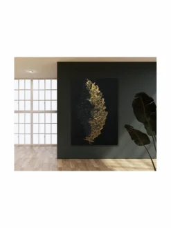 Taulut & Julisteet<Annika Salmi Art Golden Mist 100x150cm canvas taulu
