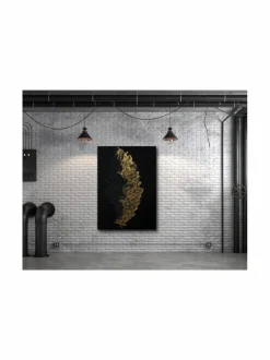 Taulut & Julisteet<Annika Salmi Art Golden Mist 100x150cm canvas taulu